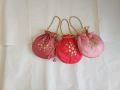 Fancy embroidered clutch/potli bag for wedding parties designer traditional potli gol bag with Handmade Gota work. 