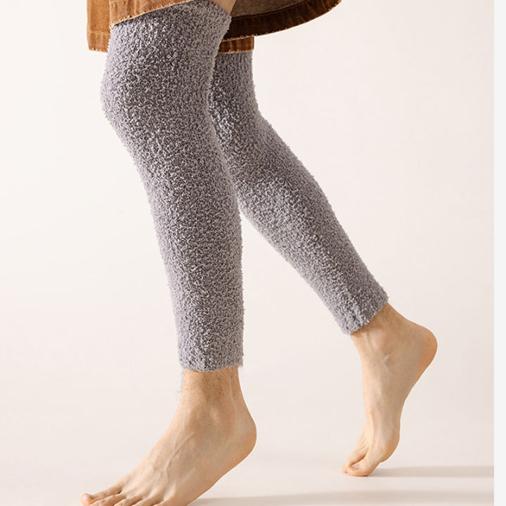 1%20Pair%20Men%20Cozy%20Over-the-Knee%20Thermal%20Leg%20Warmers%20Soft%20Comfortable%20Casual%20Long%20Socks%20Solid%20Color%20High%20Quality%20Fashion%20Male%20Sock%20-%20Image%204
