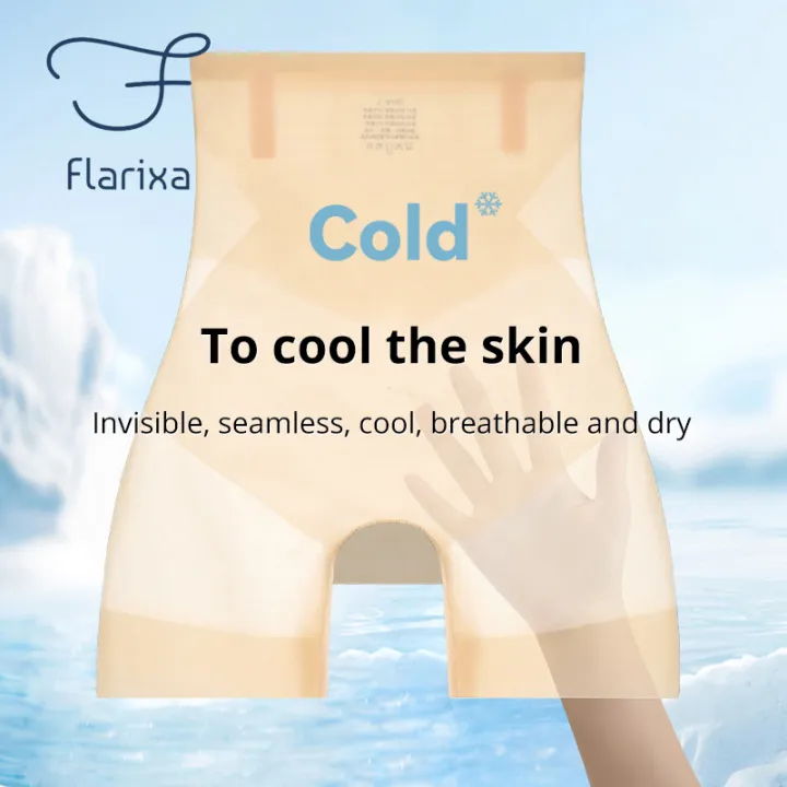 Flarixa%20Ultra%20Thin%20Ice%20Silk%20Safety%20Shorts%20Women%20High%20Waist%20Shaping%20Panties%20Seamless%20Slimming%20Underwear%20Tummy%20Pants%20Body%20Shaper%20-%20Image%205