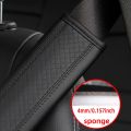 1PCS PU Leather Embossed Car Seat Belt Shoulder Cover Decompression Comfort Car Accessories Safety Belt Protective Cover. 