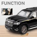 1/18 Toyota Land Cruiser LC300 SUV Alloy Model Car Toy Diecasts Metal Casting Sound and Light Car Toys For Children Vehicle.