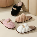 Winter Warm Plush Women Slippers Non Slip Soft Shoes Comfort Flat Heel Indoor Bedroom Couple's Slippers for Home Shoes.