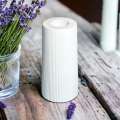 Ribbed vase small size(plantable +artificial flower decorative)size 10*5.5 cm.