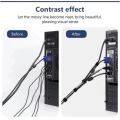 Reusable Fastening Tape Cable Ties, Multi-Purpose Cord Organizer, Computer And TV Wire Storage, Data Cable Management Tie. 