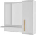 Wood Bathroom Cabinet with Mirror_mirror cabiet antique house. 