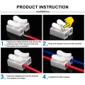20pcs Wire Connectors CH-2 CH-3 No Solding Welding Quick 2P 3P Cable Wire Connector No Screw Terminal Block Spring Clamp. 