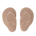 Silicone Human Ear Model 1 Pair Silicone Ear Model Soft Flexible Simulation Ear Model for Earrings Display Ear Piercing Exercise. 