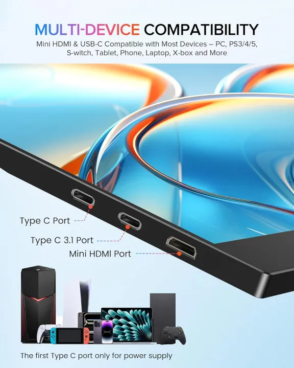 AHXJKA%2017.3%20Inch%20Portable%20Monitors%2072%25sRGB%201600*900P%20IPS%20With%20Type-C%20Mini%20HDMI%20For%20Laptop%20Phone%20XBox%20%20PS4/5%20Mac%20SwitchExtender%20-%20Image%206