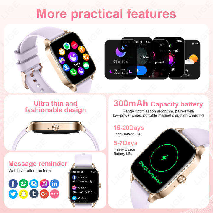 LIGE%202026%20New%20Fitness%20Waterproof%20Health%20Heart%20Rate%20Smart%20Watch%20for%20Android%20iOS%20Bluetooth%20Call%20Men%20Smart%20Watches%20Women%20Wristwatch%20-%20Image%204