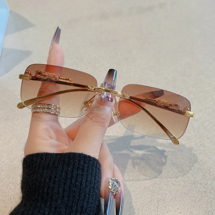 Cycling%2012pcs%20Brand%20Leopard%20Rimless%20Rectangle%20Sunglasses%20Fashion%20Y2K%20Frameless%20Sun%20Glasses%20Shades%20for%20Women%20Men%20UV400%20-%20Image%205