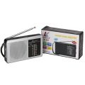 SW/AM/FM Battery Operated Telescopic Antenna Digital Radio Built-in Speaker Portable Mini Radio for Indoor Outdoor Emergency Use. 