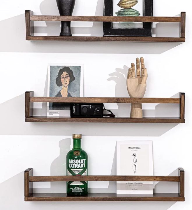 Floating Spice Rack (Book Shelf )for Nursery Home, Wall Mounted ...