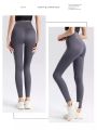 Ladies' Gym Wear Yoga Pants Leggings High Waist Tummy Control Slimming Sweat Wicking Quick Dry Comfortable Fit. 