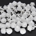 8mm Hole Car Fixed Rivet Retainer Plastic Rivets Fastener Push Clips 50pcs White Auto Bumper Fender Fastener Retainer Clips. 