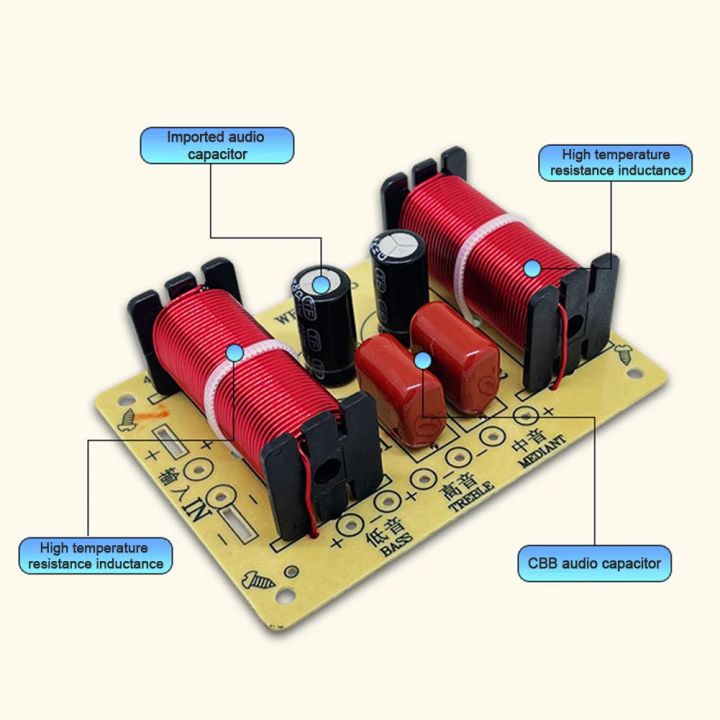 1-5Pcs%203%20Way%20Audio%20Speaker%20150W%20Crossover%20Circuit%20Treble%20Midrange%20Bass%20Module%20Audio%20Speaker%20Frequency%20Divider%20Home%20Loudspeaker%20-%20Image%205