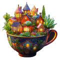 Expert 5A Wooden Jigsaw Puzzle - Challenging Brain Teaser, Unique Shape  Puzzle for Wall Art & . 