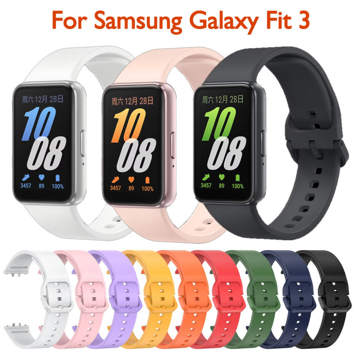 Silicone Strap For Samsung Galaxy Fit 3 Smart Watch Bracelet Correa
