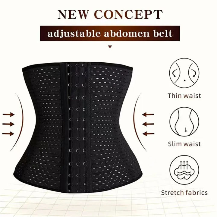 Women%20Body%20Shapewear%20Tummy%20Slimming%20Black%20Belly%20Band%20Shaping%20Shaper%20Corset%20Postpartum%20Flat%20Belly%20Postpartum%20Corset%20Shapewear%20-%20Image%203