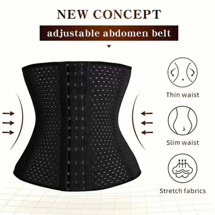 Women%20Body%20Shapewear%20Tummy%20Slimming%20Black%20Belly%20Band%20Shaping%20Shaper%20Corset%20Postpartum%20Flat%20Belly%20Postpartum%20Corset%20Shapewear%20-%20Image%203