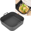 Air Fryer Silicone Pot Thick Reusable Silicone Square Air Fryer Liners Replacement of Parchment Liner Paper Air Fryer Basket. 