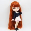 ICY DBS Blyth Doll 1/6 bjd toy 30cm red brown Hair white skin joint body matte face girl ob24 anime doll.