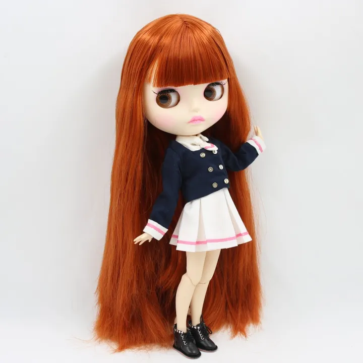 ICY%20DBS%20Blyth%20Doll%201/6%20bjd%20toy%2030cm%20red%20brown%20Hair%20white%20skin%20joint%20body%20matte%20face%20girl%20%20ob24%20anime%20doll%20-%20Image%205