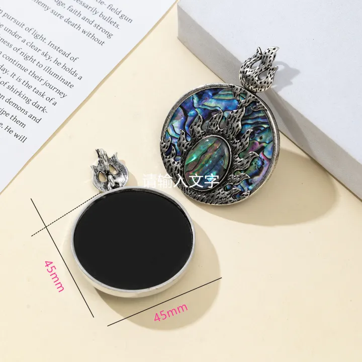 1pc%20Natural%20Shell%20Abalone%20Round%20Shape%20Pendant%20Charms%20for%20DIY%20Women%20Men%20Necklace%20Jewelry%20Making%20Accessories%20-%20Image%202