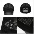 Summer Full Mesh Quick Drying Cool Sunhat Breathable Net Baseball Cap Men Outdoor Anti-UV Tennis Golf Hiking Sports Cap Visors.