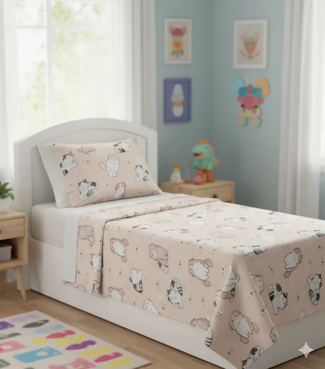 Pure%20Comfort,%20Every%20Night:%20100%25%20Cotton%20Single%20Bed%20Sheet%20for%20Kids%20Single%20Bedsheets%20Cartoon%20Printed%20Bedsheet%20-%20Image%203
