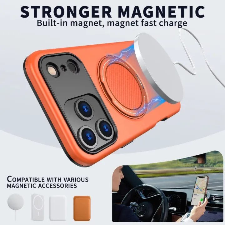 Premium%20Car%20Magnetic%20Ring%20Stands%20Protect%20Cover%20For%20iPhone%2018%2017%20Air%2016E%2015%2014%20Plus%2013%2012%20Pro%20Max%20Anti-Shock%20Wireless%20Charge%20Case%20-%20Image%203