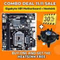 Gigabyte H81 Desktop Gaming motherboard and Heatsink Processor Colling Fan. 