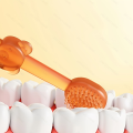 3-In-1 Baby Silicone Tongue Brush Infant Toddler Oral Care Toothbrush Training Teeth Brush with Cover BPA Free BY11. 
