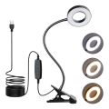LED Reading Light with Clamp 3 Color & 10 Brightness Desk Lamp Flexible Gooseneck Book Lamp Eye Protection Reading Night Light. 