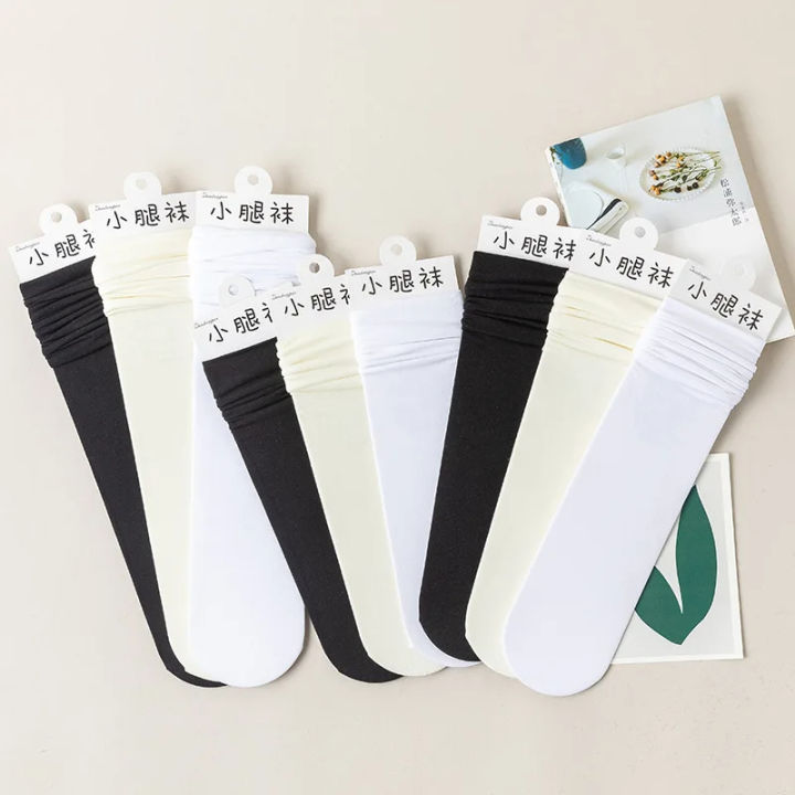 Solid%20Color%20JK%20Woman%20Socks%20Thin%20Knee%20High%20Socks%20Cute%20Black%20White%20Lolita%20Long%20Socks%20Girls%20Kawaii%20Cosplay%20Nylon%20Stockings%20-%20Image%202