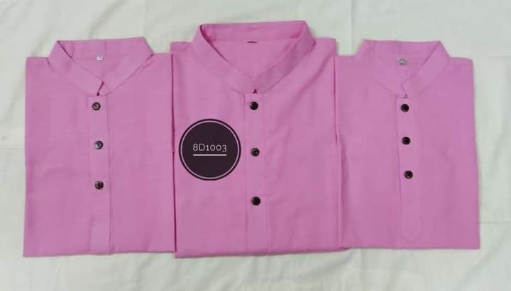 Pink colour Khadi Punjabi for men regular use