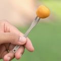 Tiartisan Outdoor Camping Pure Titanium Fruit Knife Forks Dessert Fork Reusable Lightweight Portable Multi-purpose Salsd Fork.
