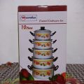 10 pc enamel cookware set kitchen set. 