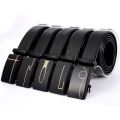 Men's casual all-lap letter automatic buckle leather belt Business gifts Belt clothing and accessories. 