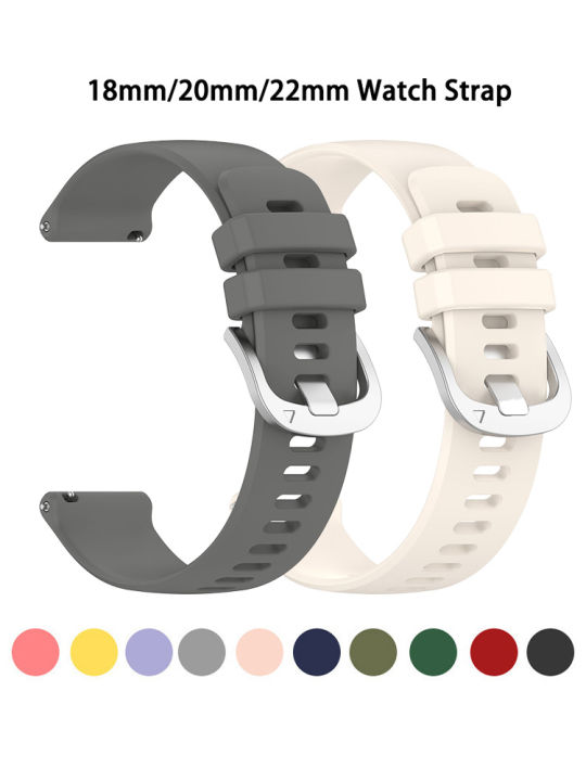 18mm 20mm 22mm Watch Straps For Garmin Venu 3/3s/2/2s Silicone Watchbands Strap For Garmin Vivoactive 3/4/4s/Forerunner 245 Band
