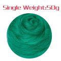 BUDDUR 1Pc 50g Wool Fibre Multicolor Handmade Spinning Soft Wool Roving For Doll Making Needle Felting Craft Tool DIY Handcraft. 
