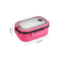 Kitchen Supplies: Single-layer, Double-layer Portable Fruit Food Box, Lunch Box with Fork Spoon and Spoon Preservation Box. 