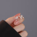 Cute Bow Stud Earrings For Women Sweet Mini Ear Stud Minimalist Ear Piercing Jewelry Wedding Bride Accessories Holiday K.