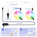 Tuya Smart LED Strip Light 12V 5050 RGB Flexible Ribbon Tape WiFi LED Light Strip APP Control With Alexa  Home Smart Light lightify. 