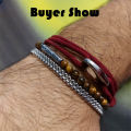 New Adjustable 3mm Thin Cord Bracelet Homme Double Layer Handmade Weaven Rope Braclet Pulseras Hombre Legend Braslet Men Joias. 