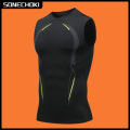 Compression Tank Top Men Running Gym Shirt Sleeveless Quick Dry Sportswear Male Fitness Bodybuilding Vest Workout Muscle Top. 