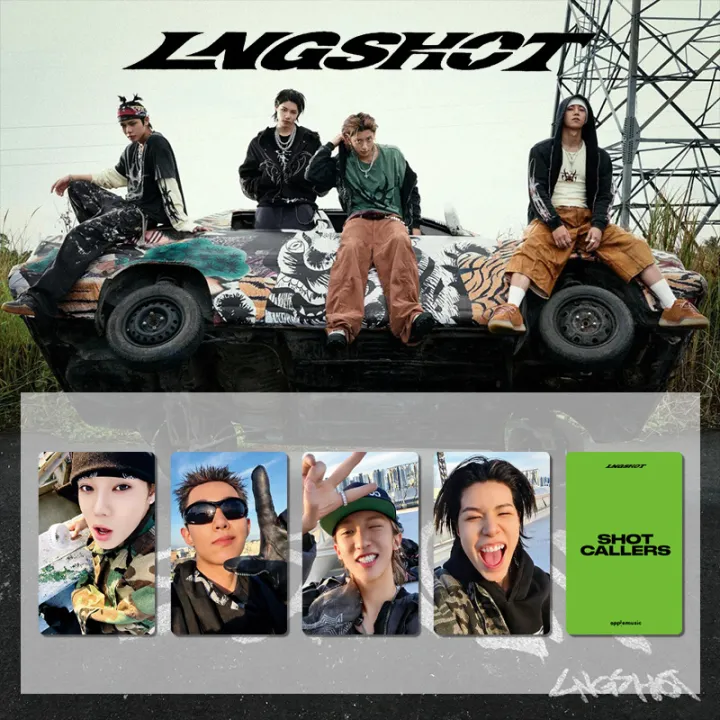 NEW%20%20debut%20album%20SHOT%20CALLERS%20mini-album%20LNGSHOT%20Louis%20Ohyul%20Ryul%20Woojin%20special%20edition%20card,%20motorcycle%20card,%20merchandise%20-%20Image%204