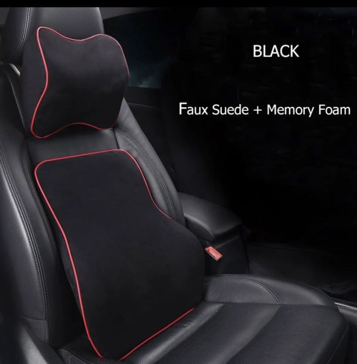 Premium Memory Foam Car Back Support and Neck Cushion Set for Enhanced ...