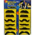 Adult Masquerade Party Supplies Funny Costume Halloween Cosplay Fake Beard Photobooth Props 12PCS Funny Fake Mustache Sticker. 