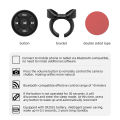 Wireless Media Bluetooth-compatible Button Remote Controller Car Motorcycle Steering Wheel MP3 Music Play For IOS Android Tablet. 