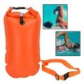 Inflatable Open Swimming Buoy Tow Float Dry Bag Double Air Bag With Waist Belt For Swimming Water Sport Storage Safety Bag.